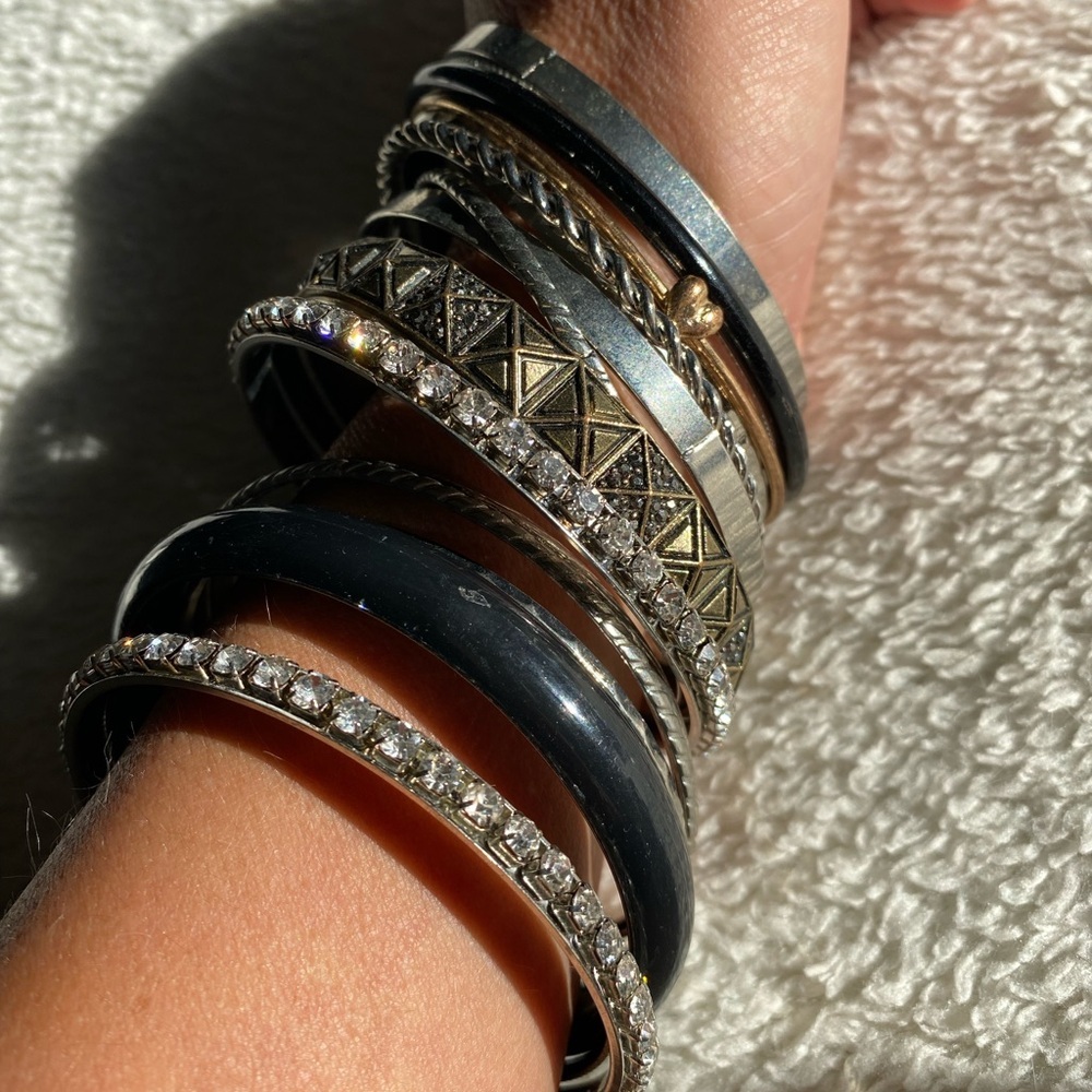 Bangle Bracelet bundle set of 18 assorted​